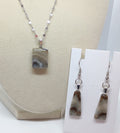 Brown Waves Agate Set