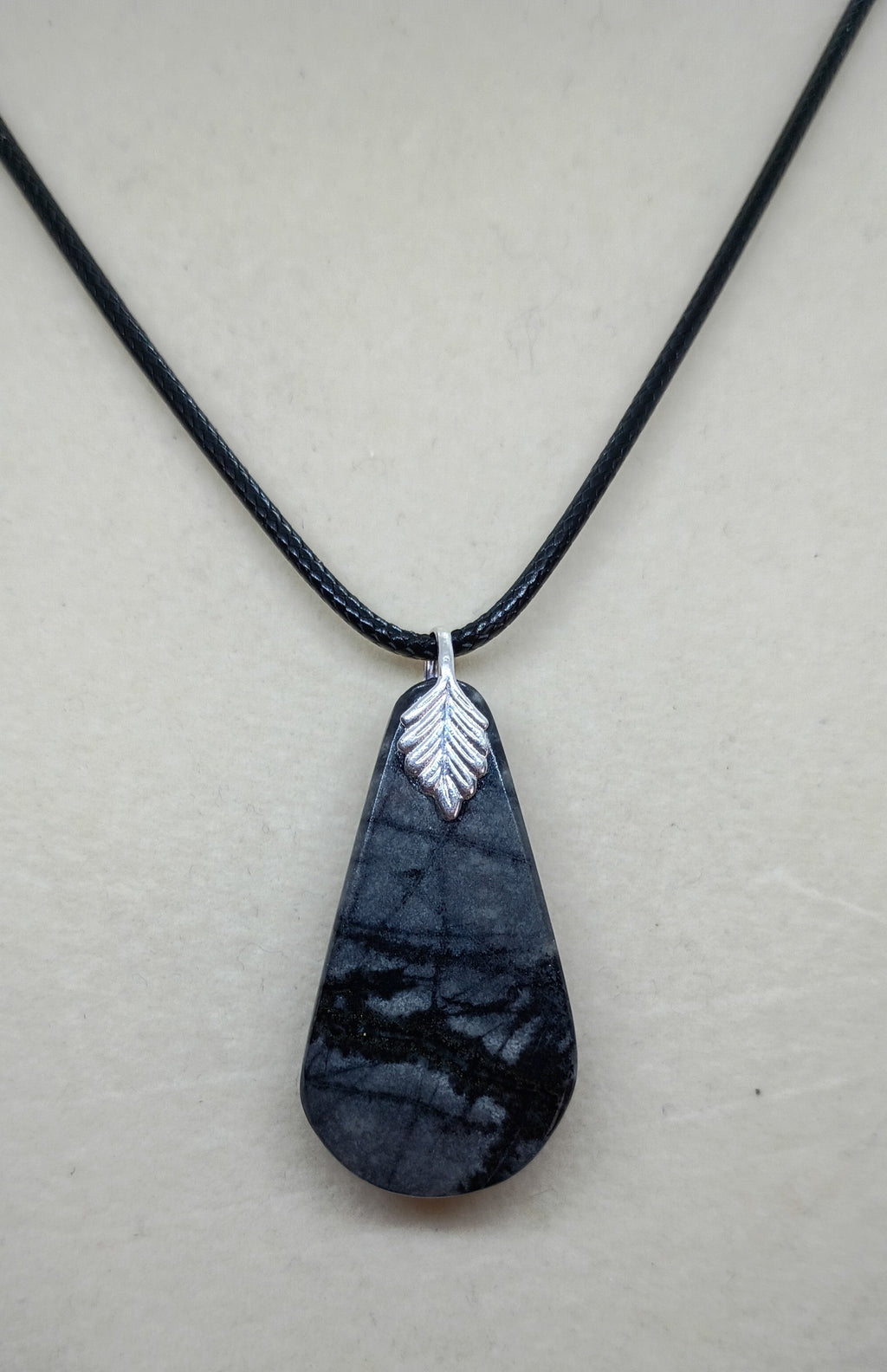 Black Teardrop Pendant