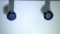 Deep Purple Sapphire Earrings