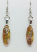 Gold & Gray Stone Earrings