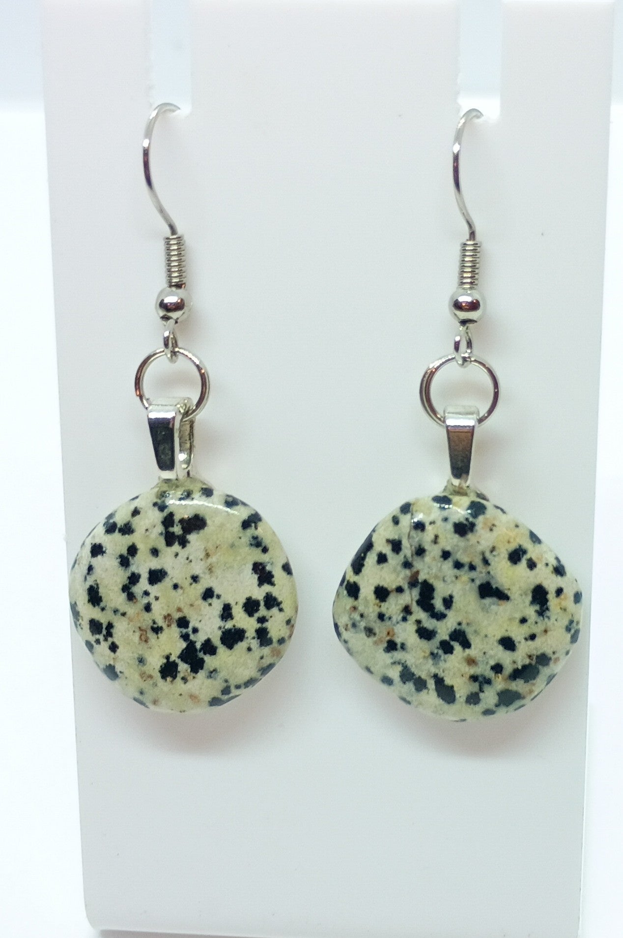 Dalmation Jasper Earrings
