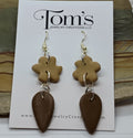 Flower and Drop Earrings