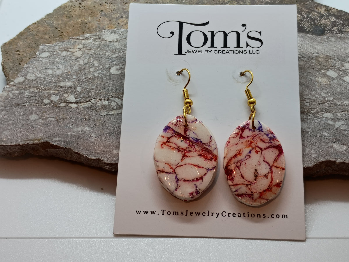 Red and Orange Earrings
