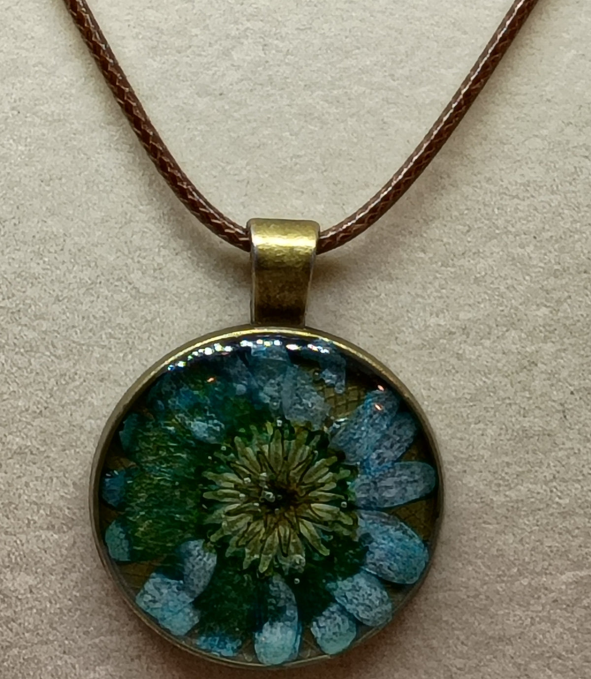 Resin Blue Flower