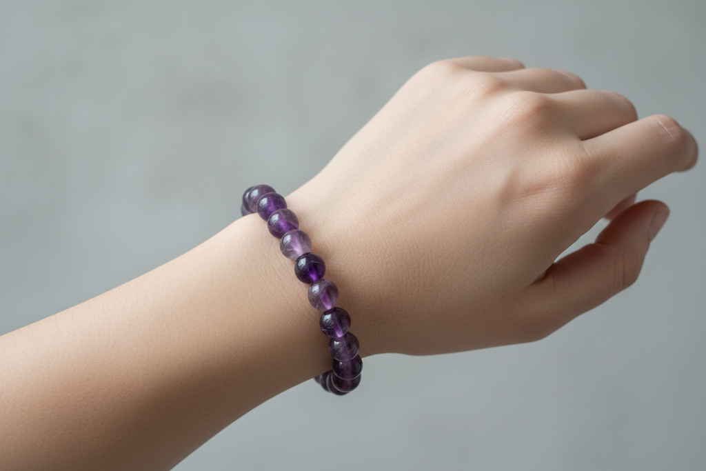 Fluorite Bracelet on Model