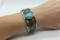 Fox Mine Turquoise Cuff Bracelet on Model