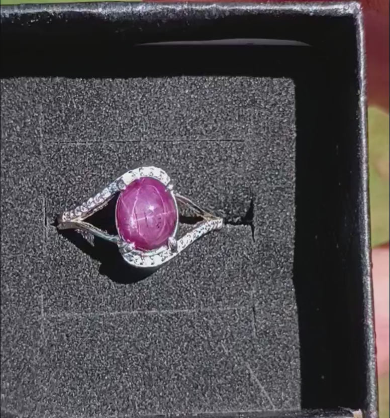 Star Ruby 2.1 carat Ring