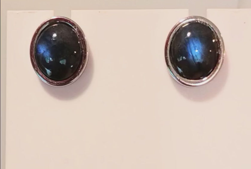 Blue Fire Earrings