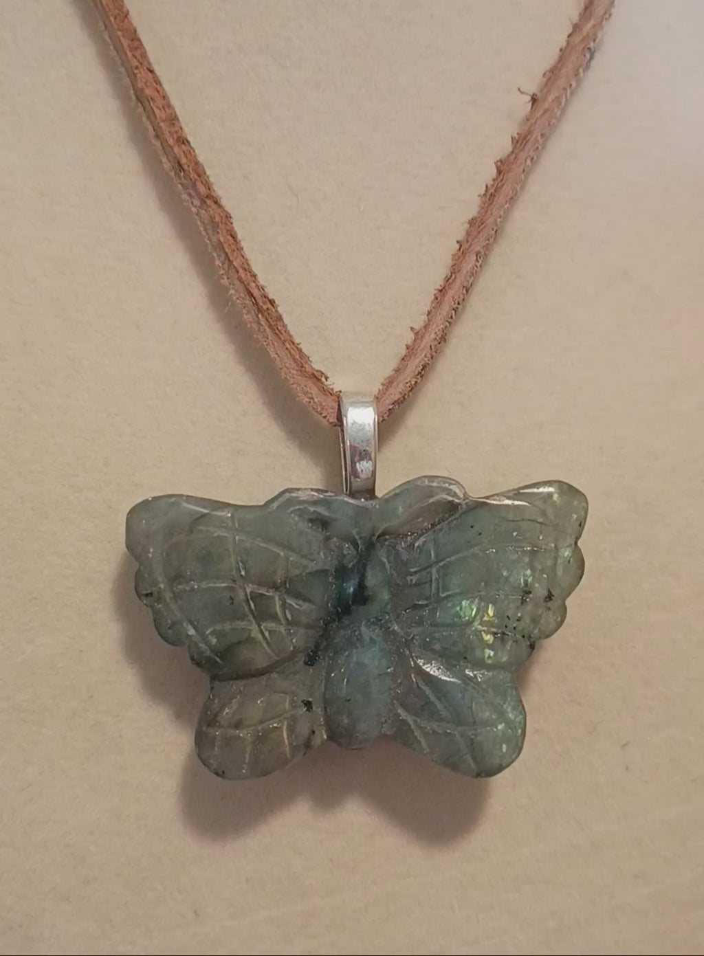 Labradorite Butterfly choker