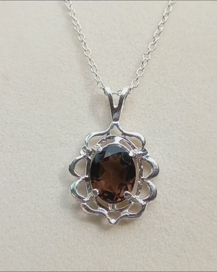 Smoky Quartz 3.5 ct Pendant