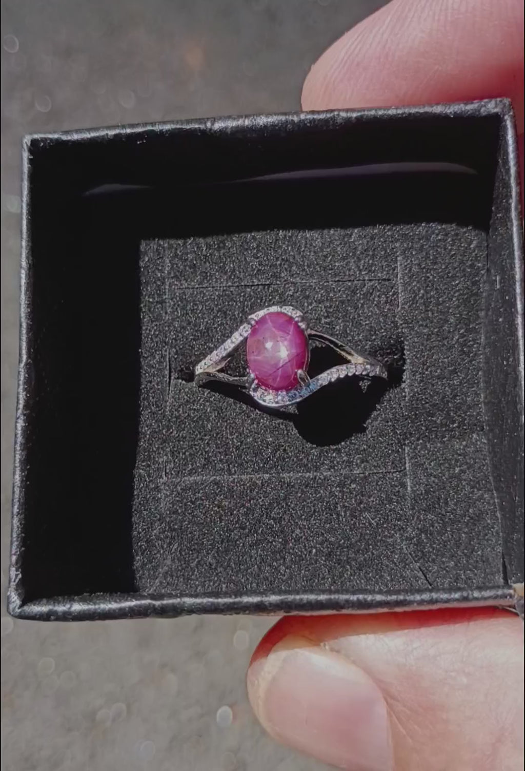 Star Ruby 1.7 Carat Ring