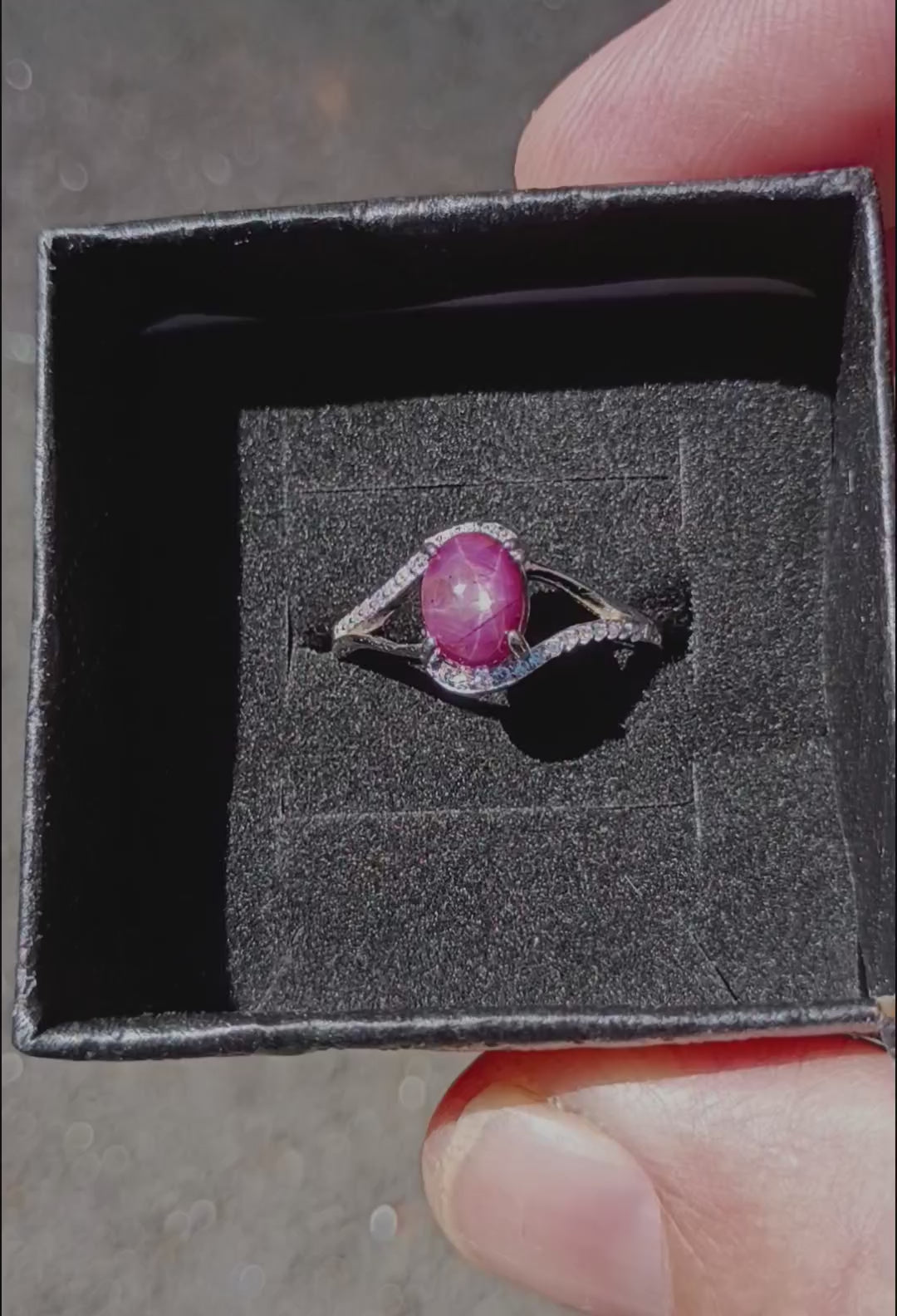 Star Ruby 1.7 Carat Ring