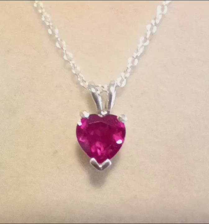 Ruby Heart pendant