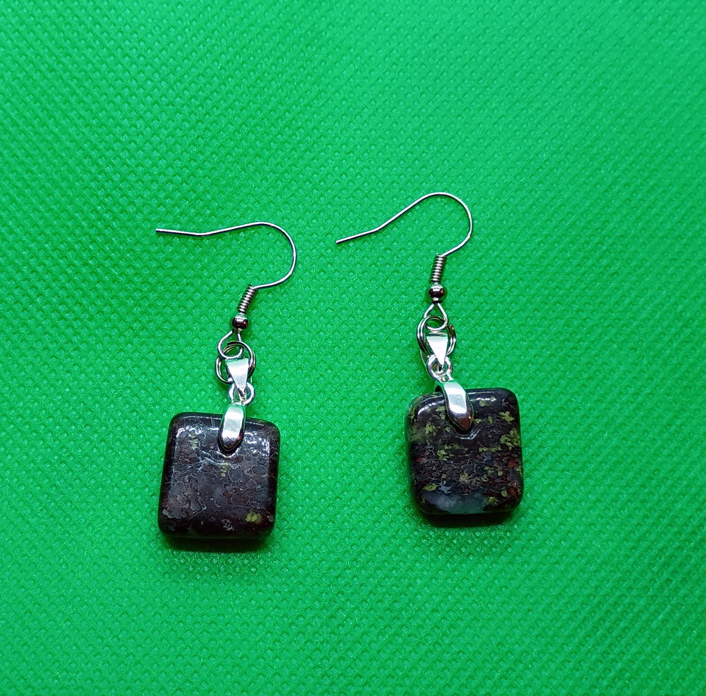 Dragon's Blood Jasper Earrings