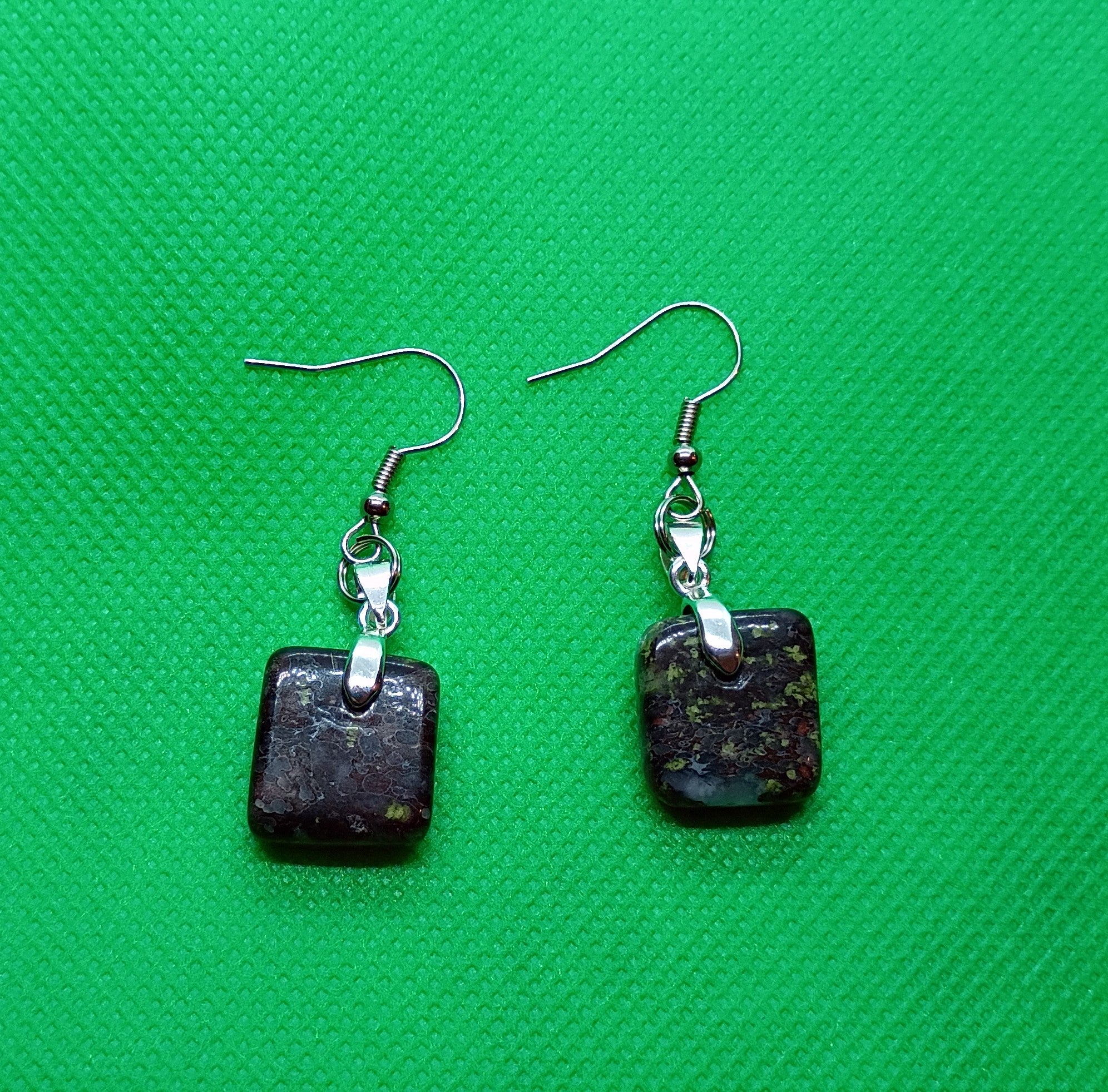 Dragon's Blood Jasper Earrings