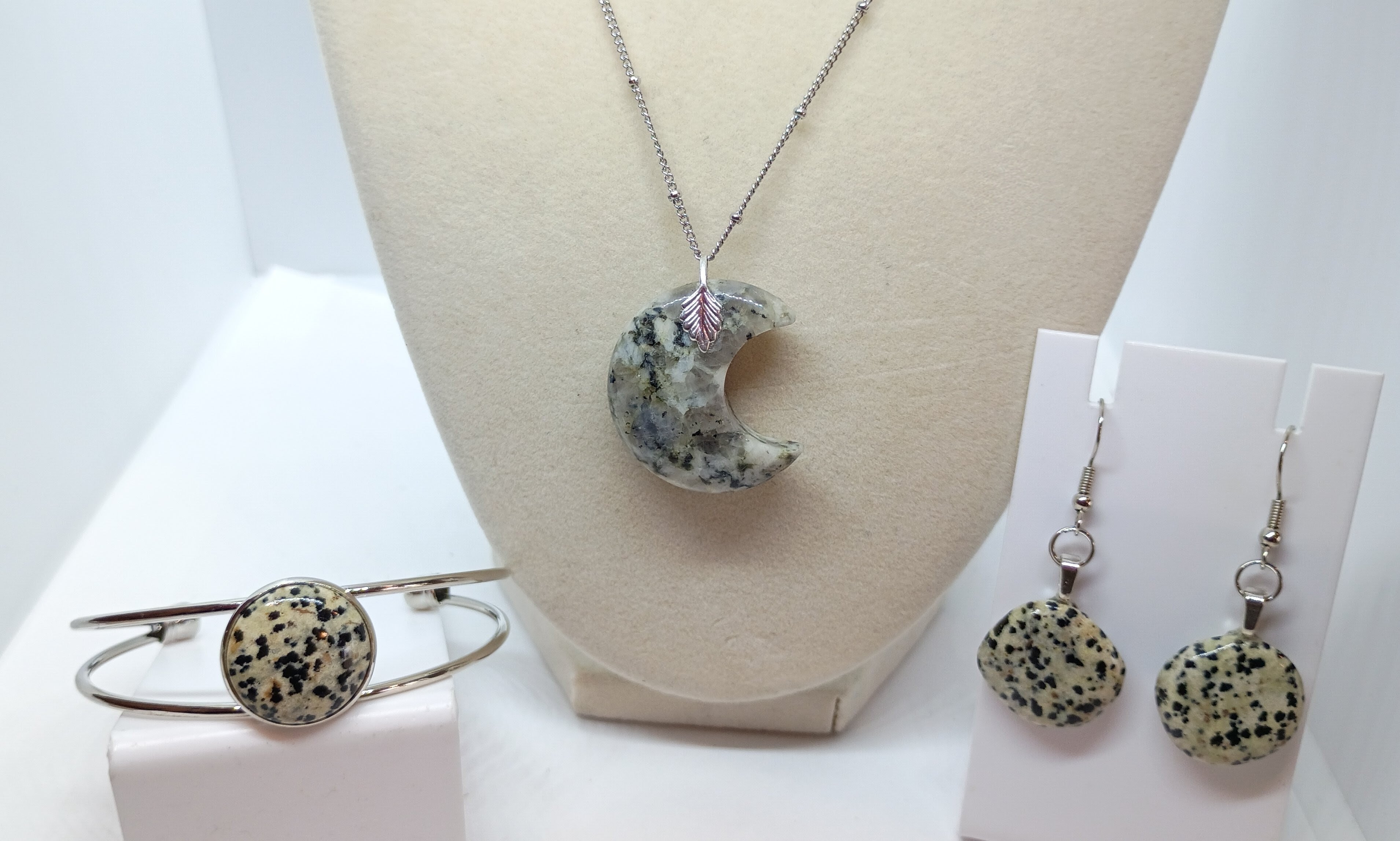 Crescent Moon Jasper & Agate Set