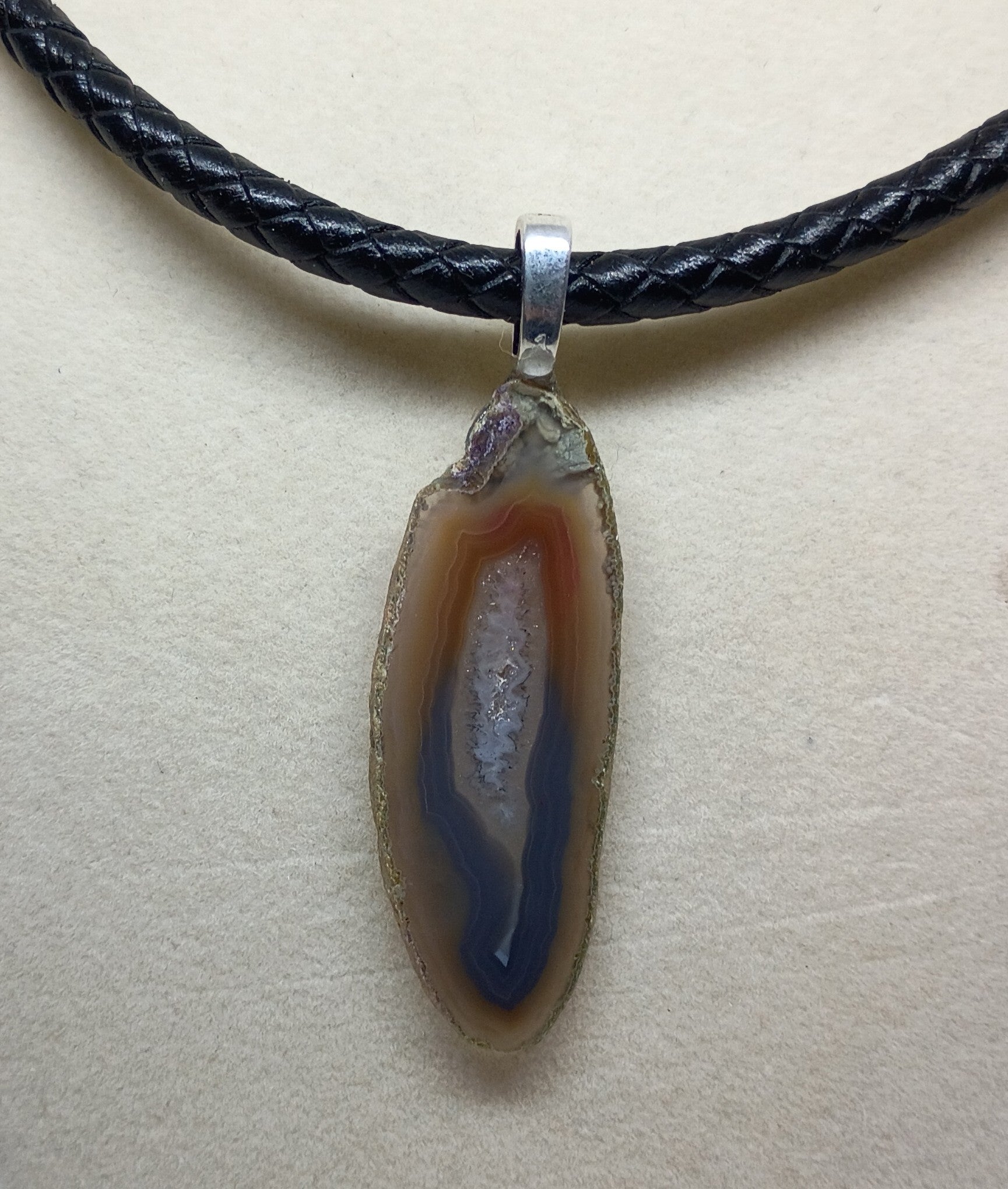 Tree Agate Drop Pendant (Sm)