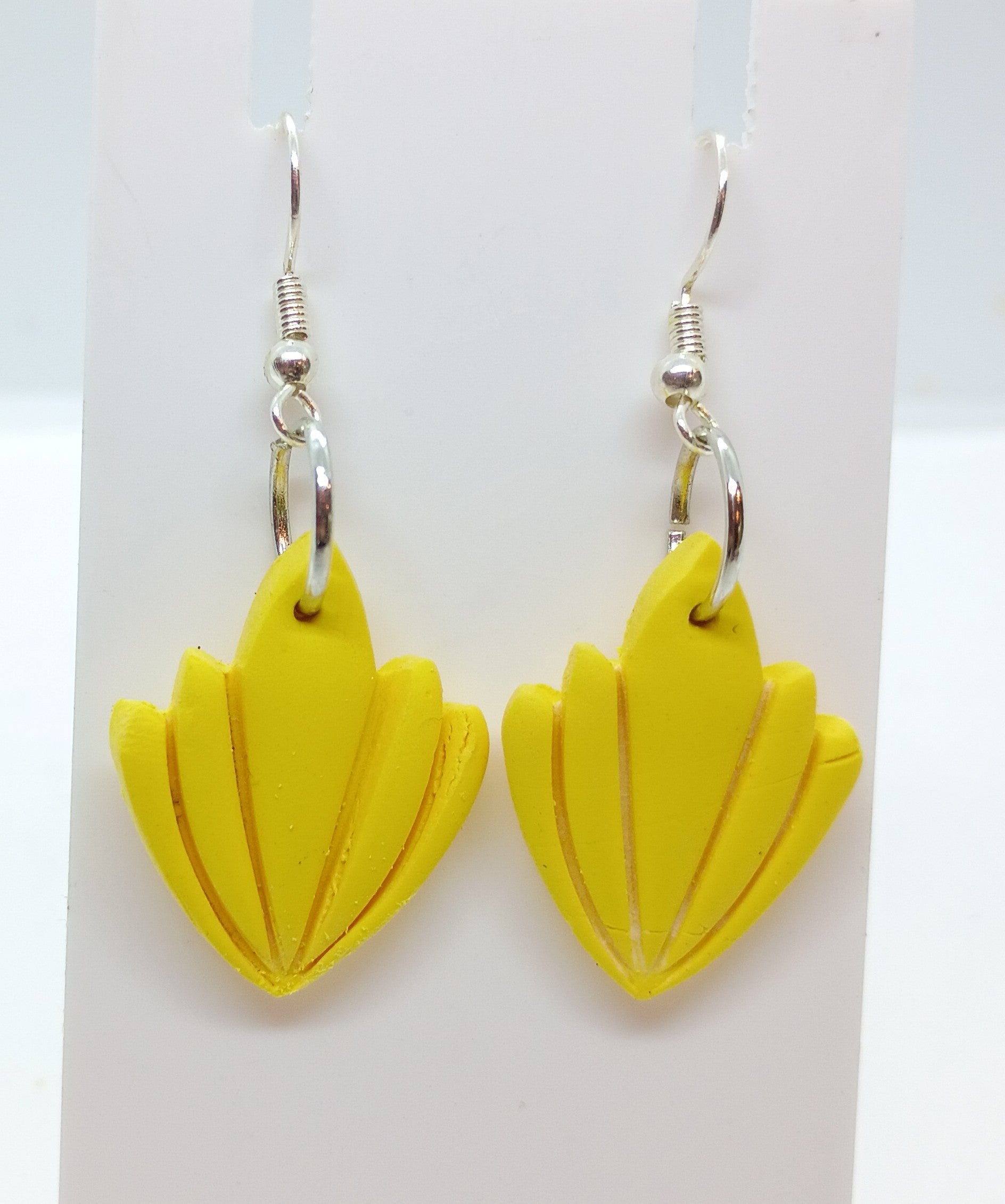 Yellow  Leaf Earrings