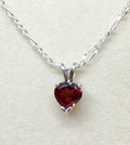 Garnet Heart Pendant