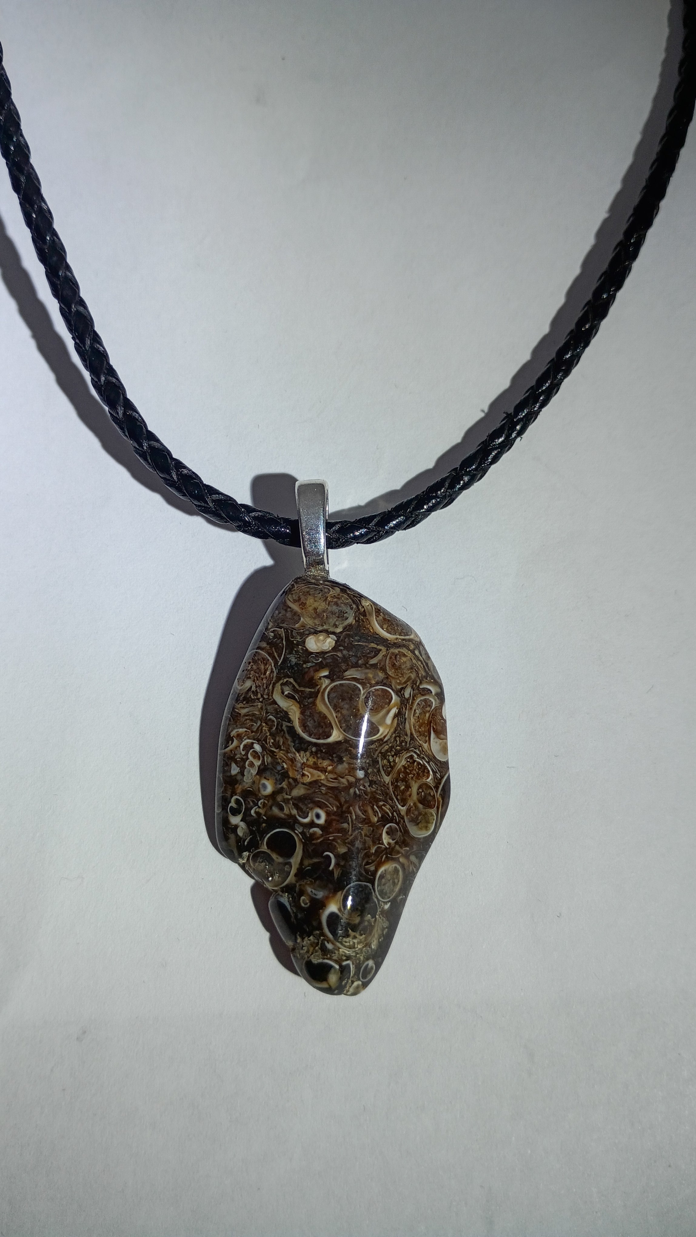 Fossilized Agate Pendant
