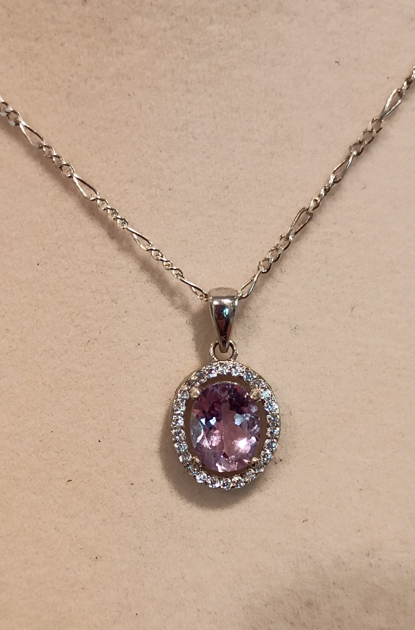 Amethyst CZ Necklace