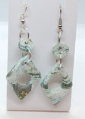 Silver & Green earrings
