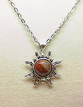Carnelian Agate Sun Pendant