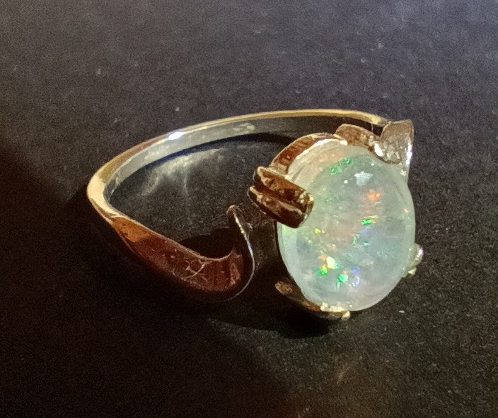 Mexican Fire Opal ring