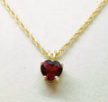 Garnet Heart Pendant