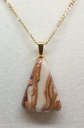 Banded Rhyolite Triangle pendant