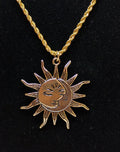 Two Toned Sun Pendant