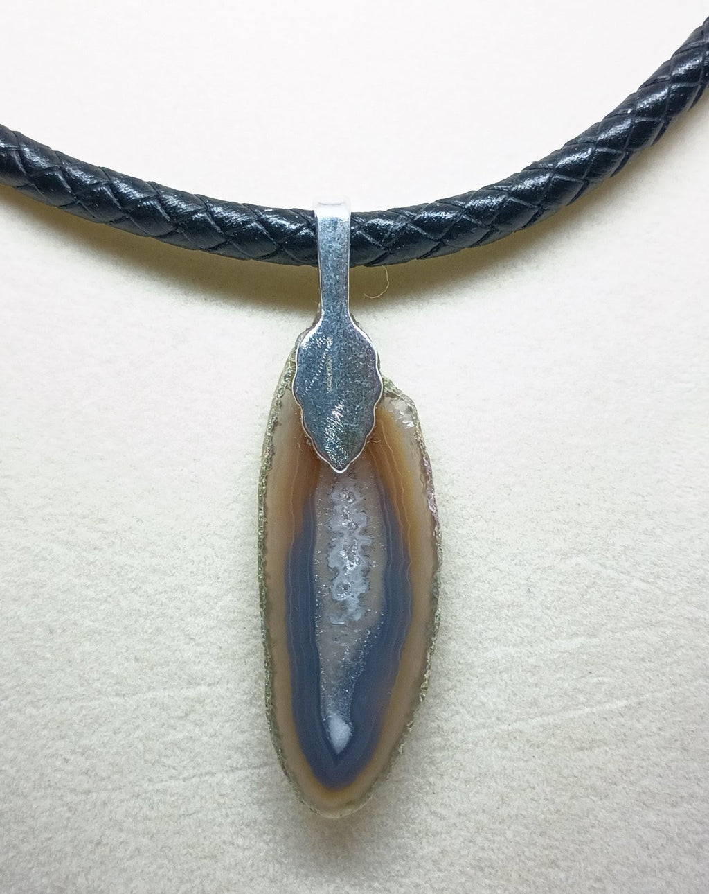 Tree Agate Drop Pendant (Sm)