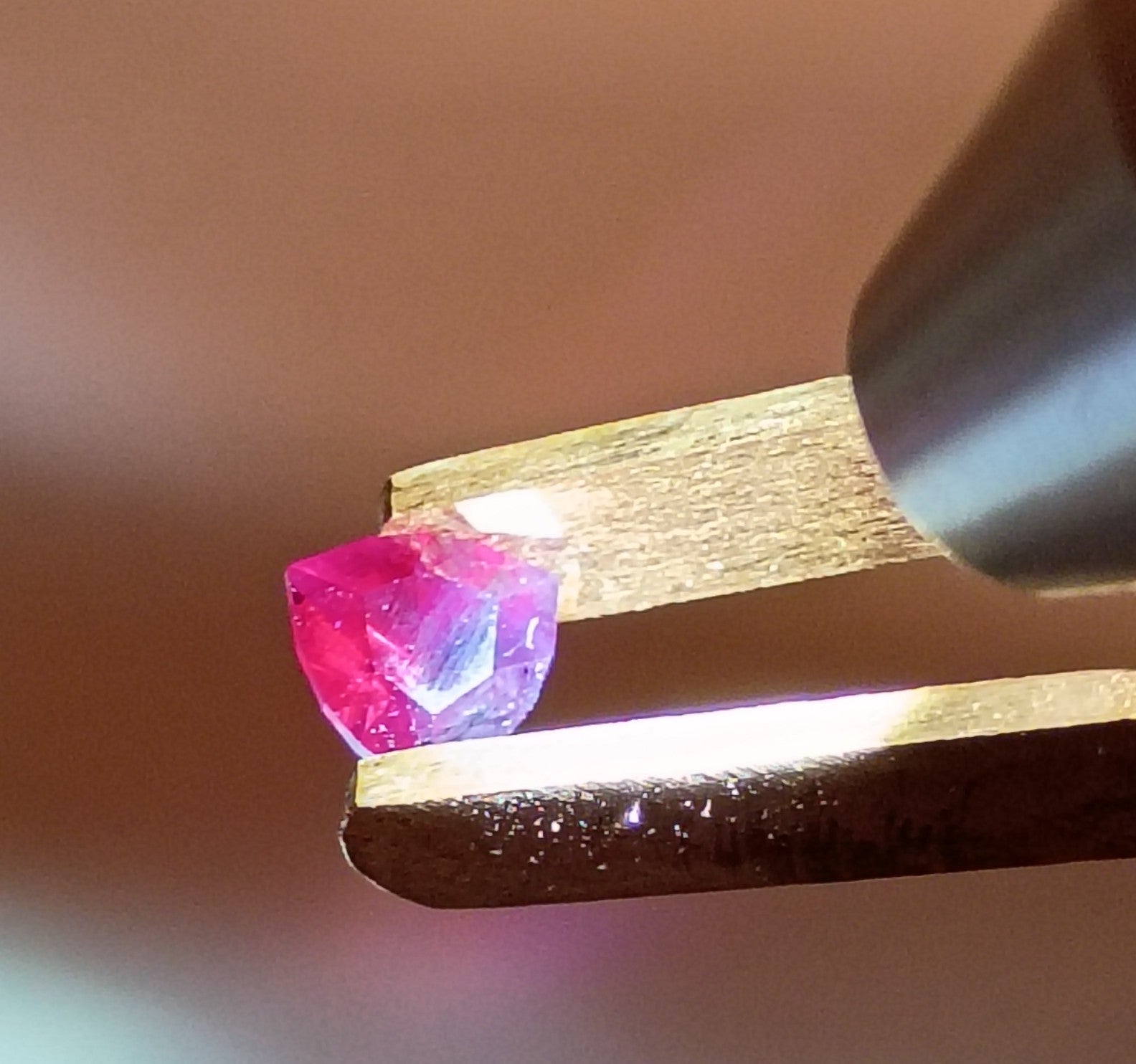 Unique Trillion Cut Garnet Pendant