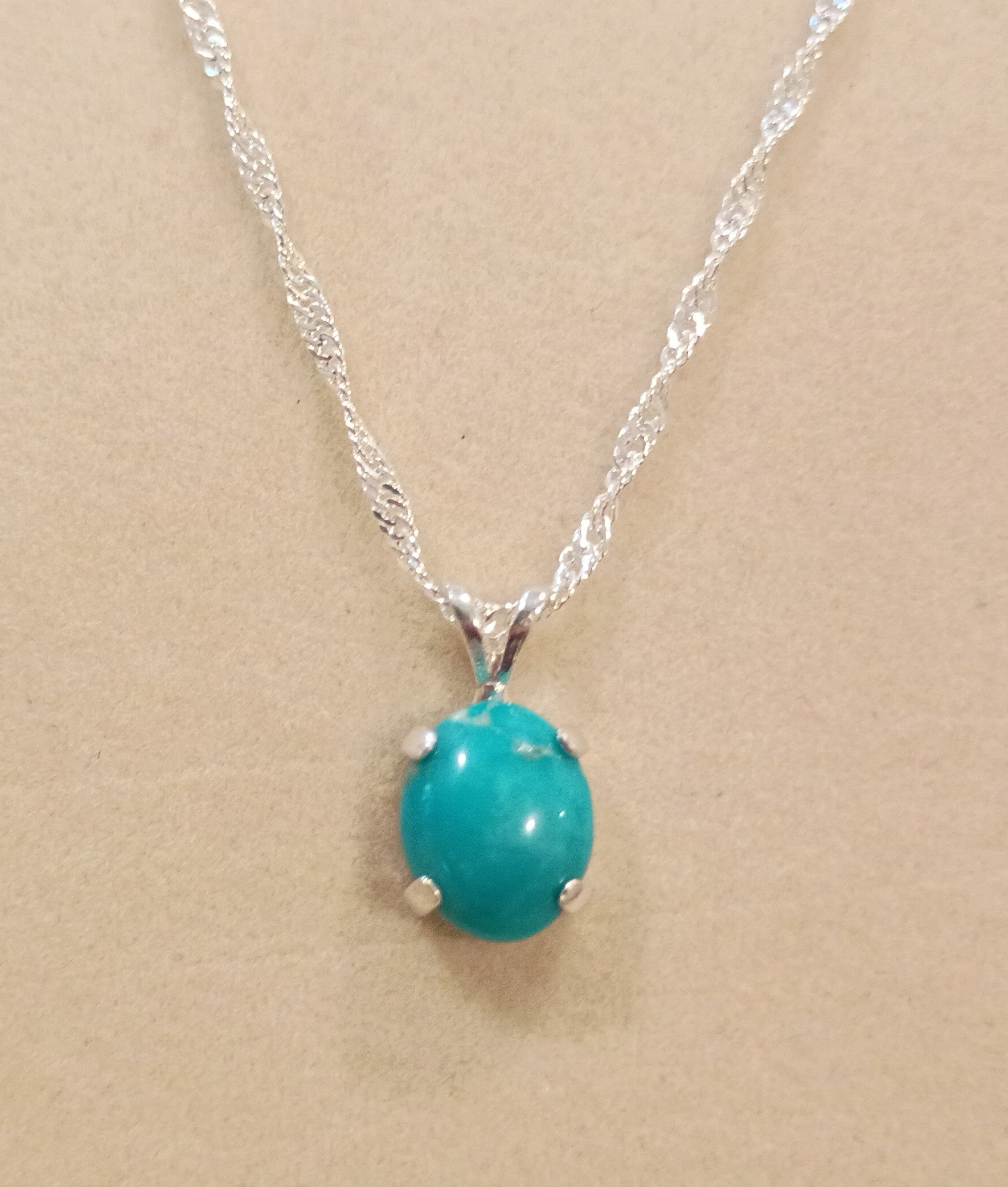 Sleeping Beauty Turquoise Pendent