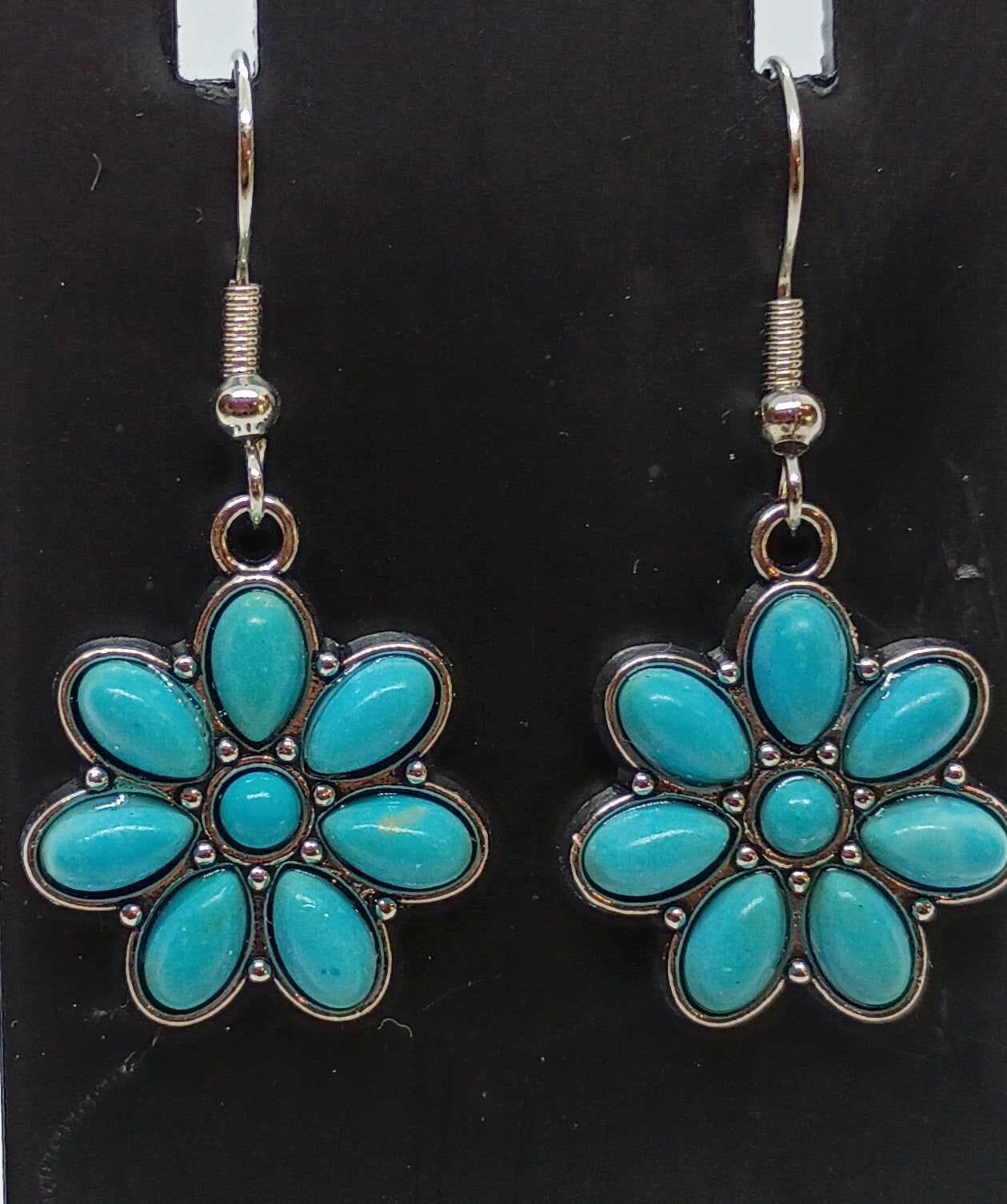 Blue Flower Earrings