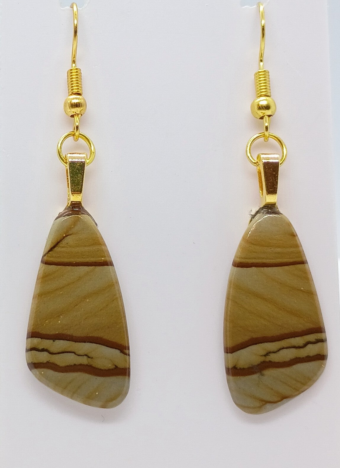 Picture Jasper Drop earrings