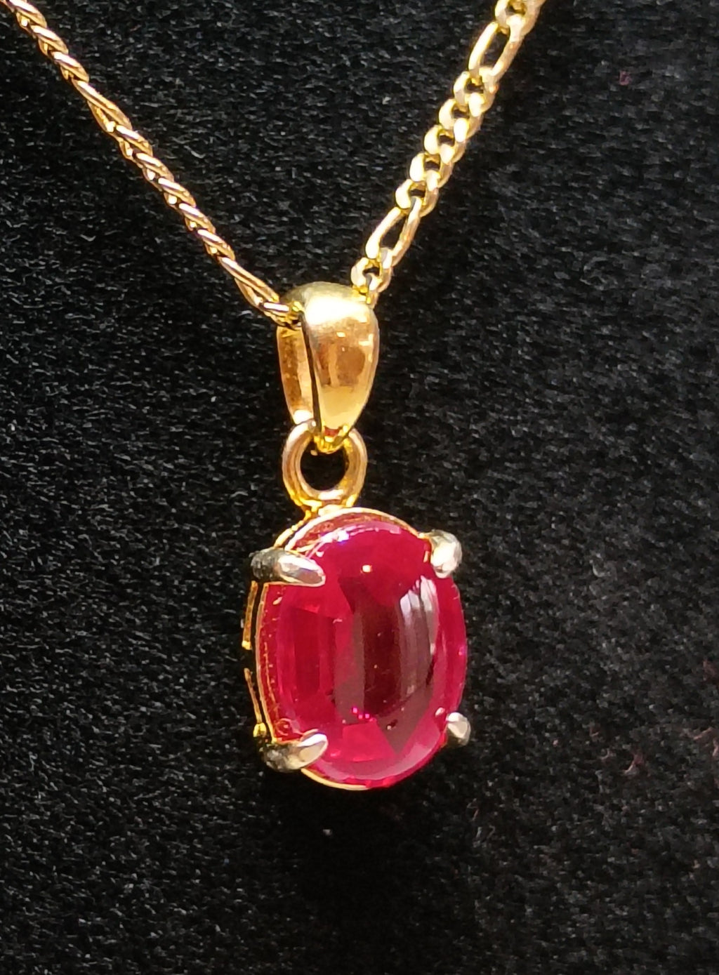 Ruby Solitaire Pendant