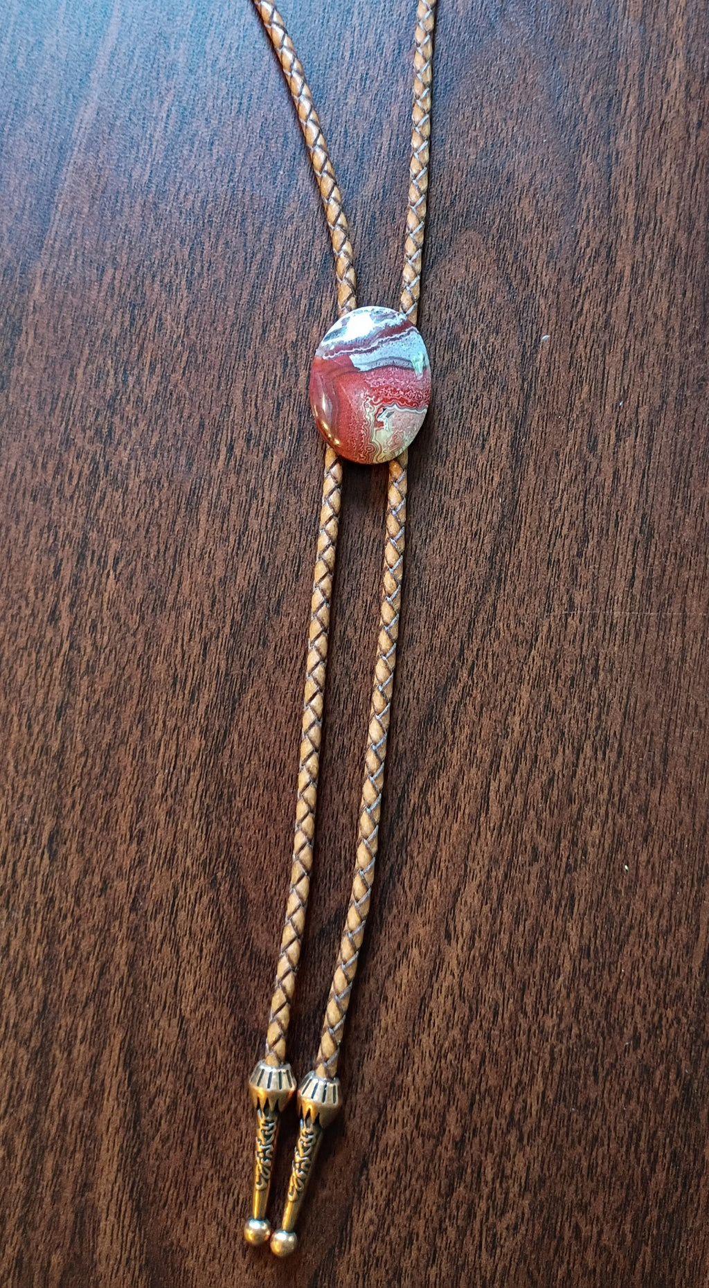 Men's Crazy Lace Agate Bolo Tie
