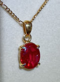Ruby Solitaire Pendant