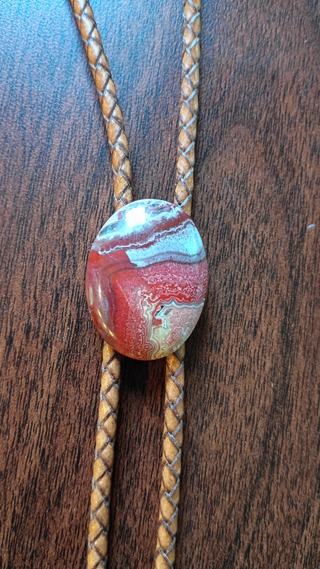 Men's Crazy Lace Agate Bolo Tie