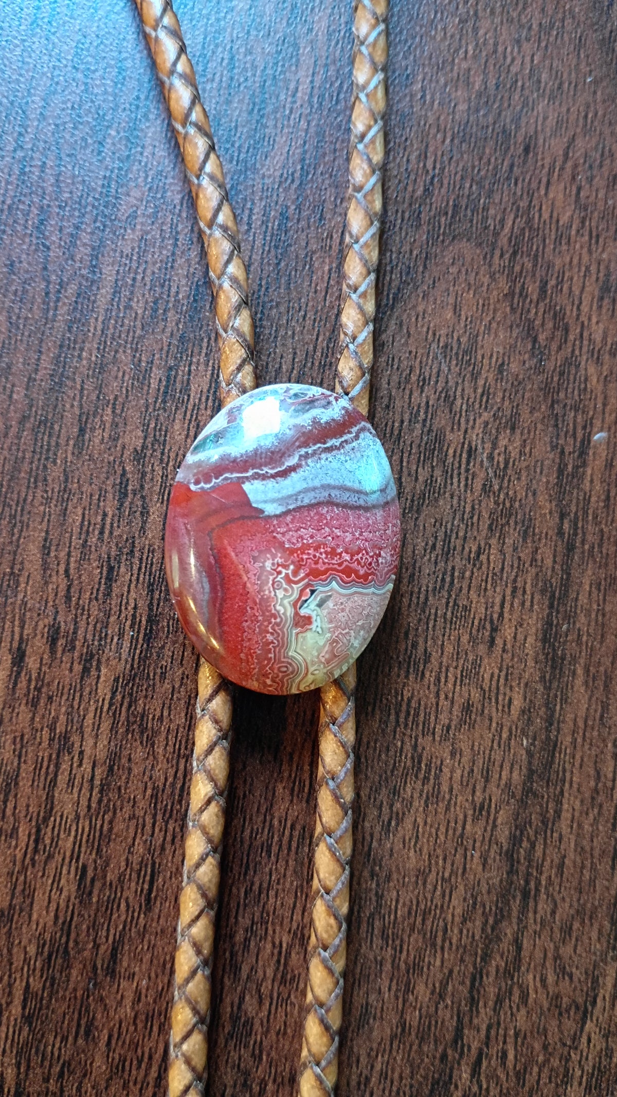 Men's Crazy Lace Agate Bolo Tie