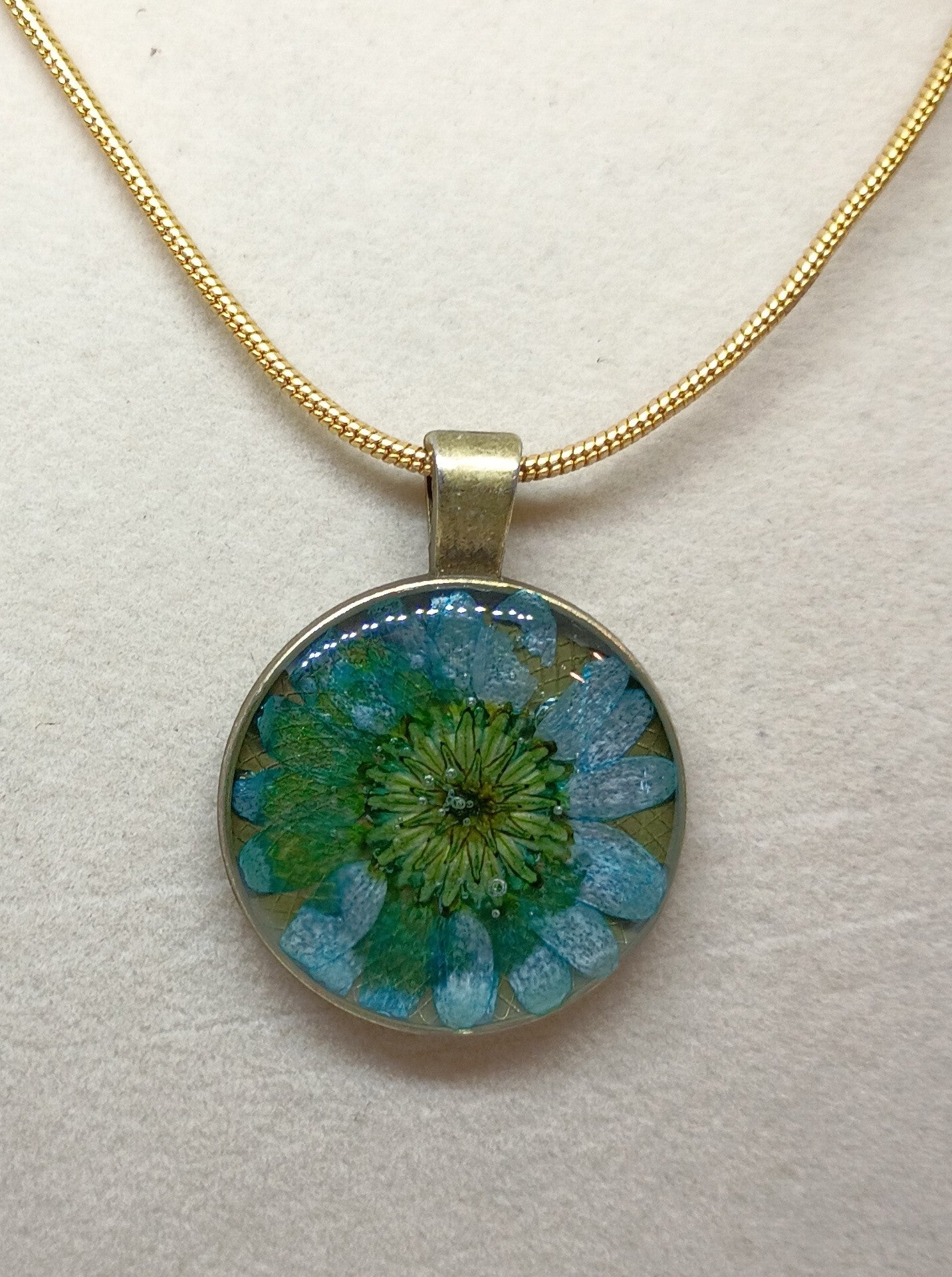 Resin Blue Flower