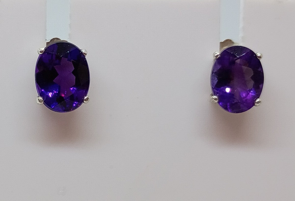 Dark Amethyst Earrings