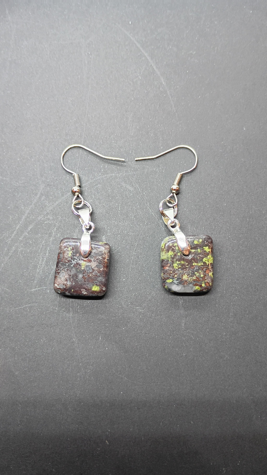 Dragon's Blood Jasper Earrings