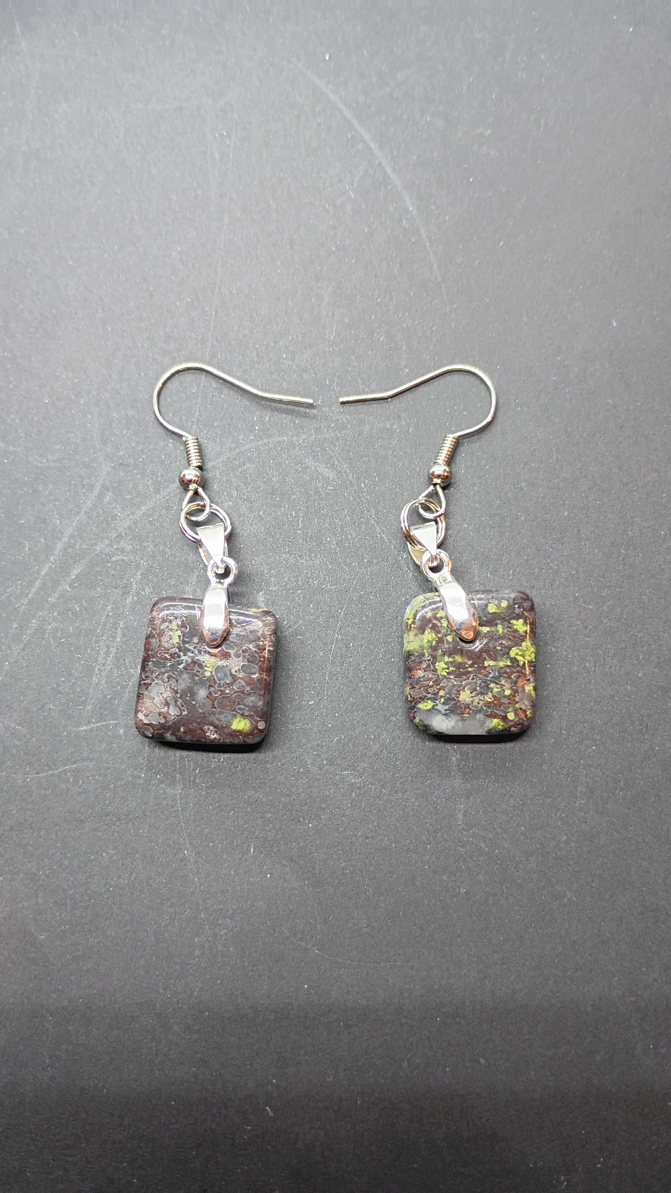 Dragon's Blood Jasper Earrings