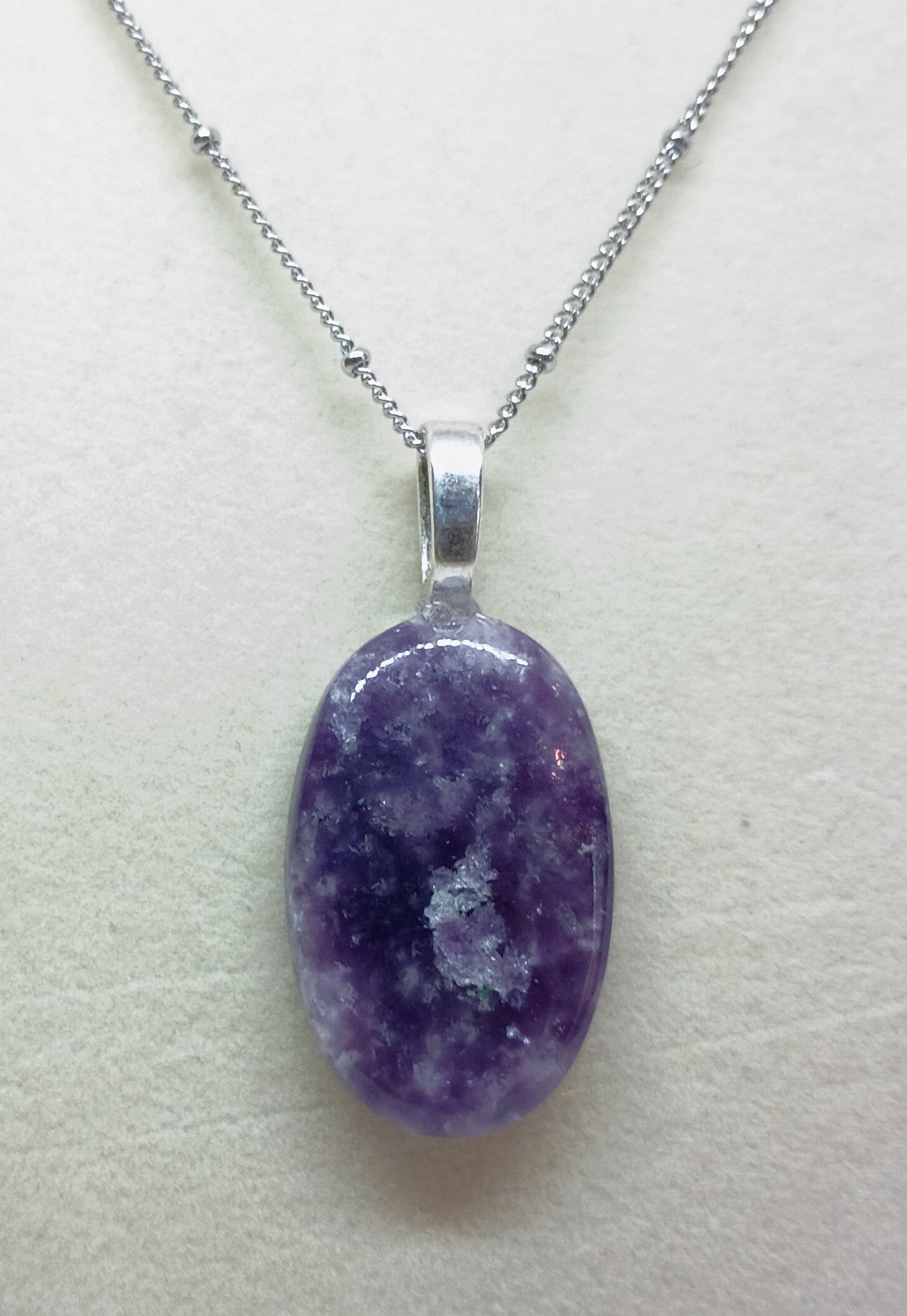 Purple Lepidolite Pendant